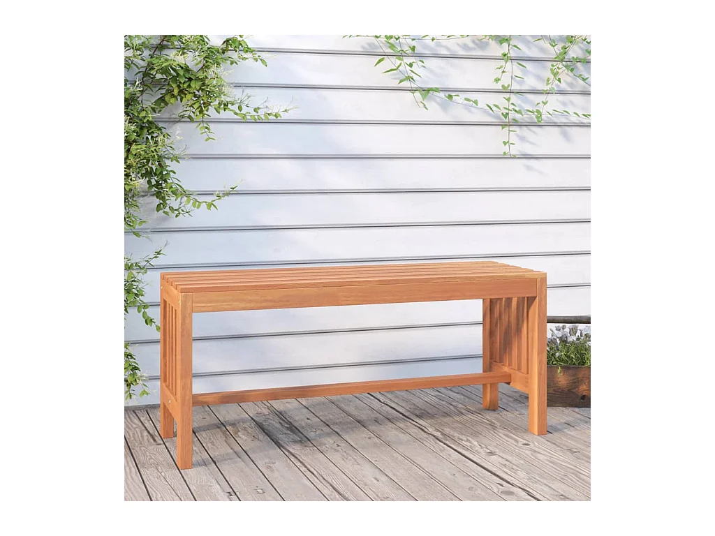 Banc de jardin 110 cm bois massif d'eucalyptus