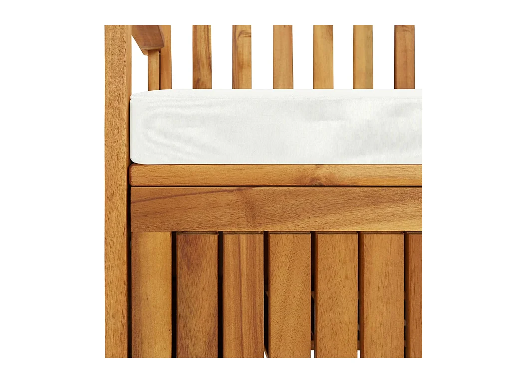 Banc de rangement de jardin Bois d'acacia solide 120x63x84 cm