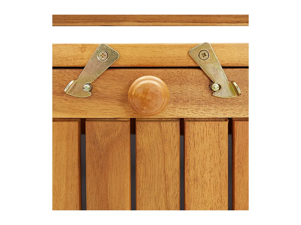 Banc de rangement de jardin Bois d'acacia solide 120x63x84 cm