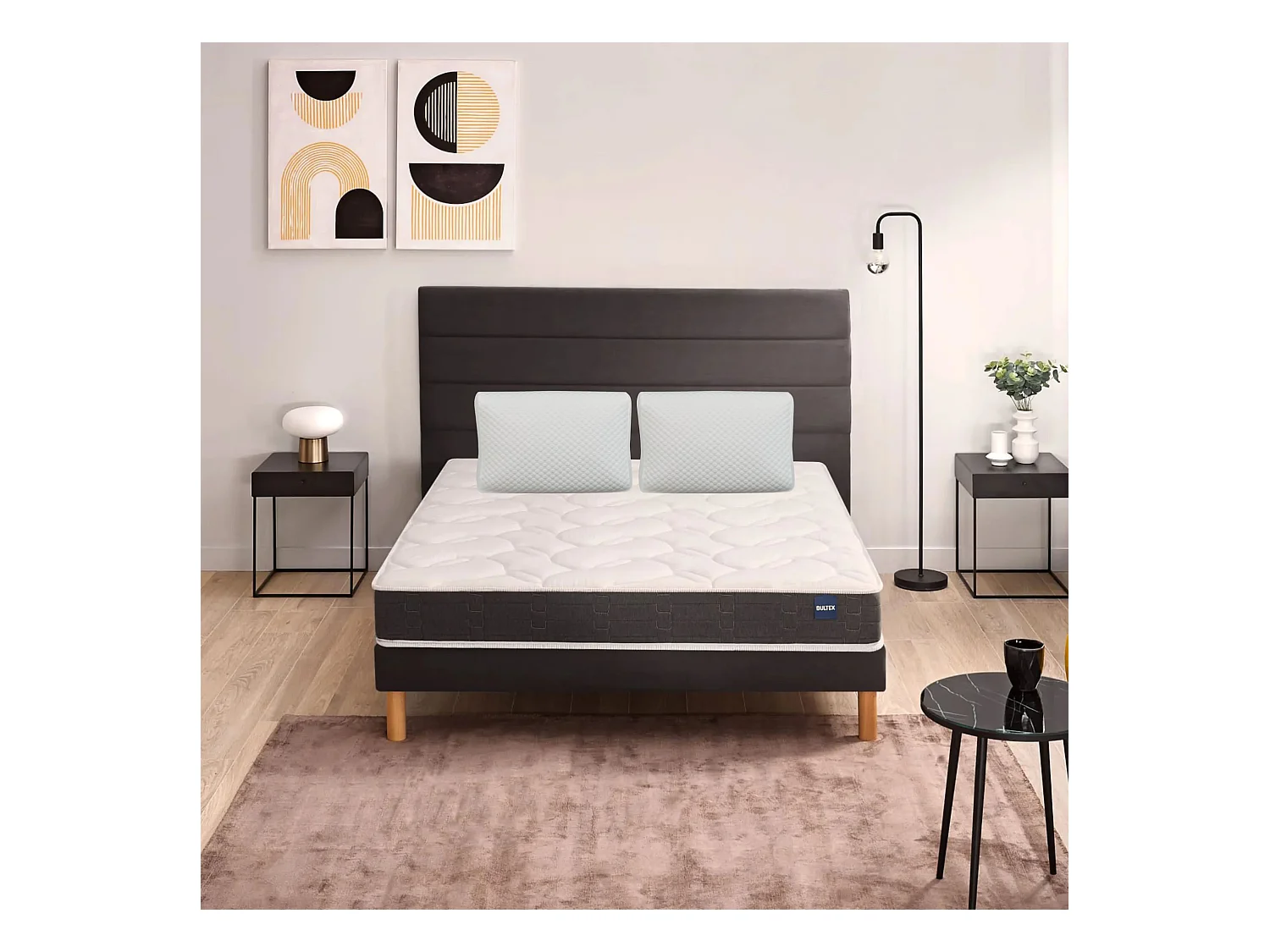 Pack Matelas King Size Bultex Regular 200x200 + 2 Oreillers Bultex Soft Touch Offerts