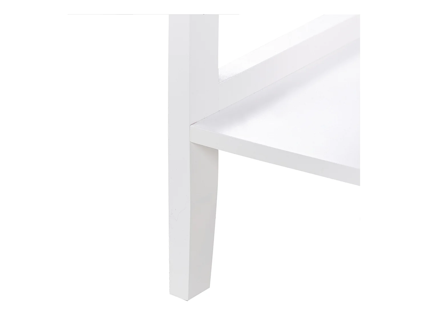 Buffet avec vitrine en verre Avec étagère INLET 80 cm Blanc