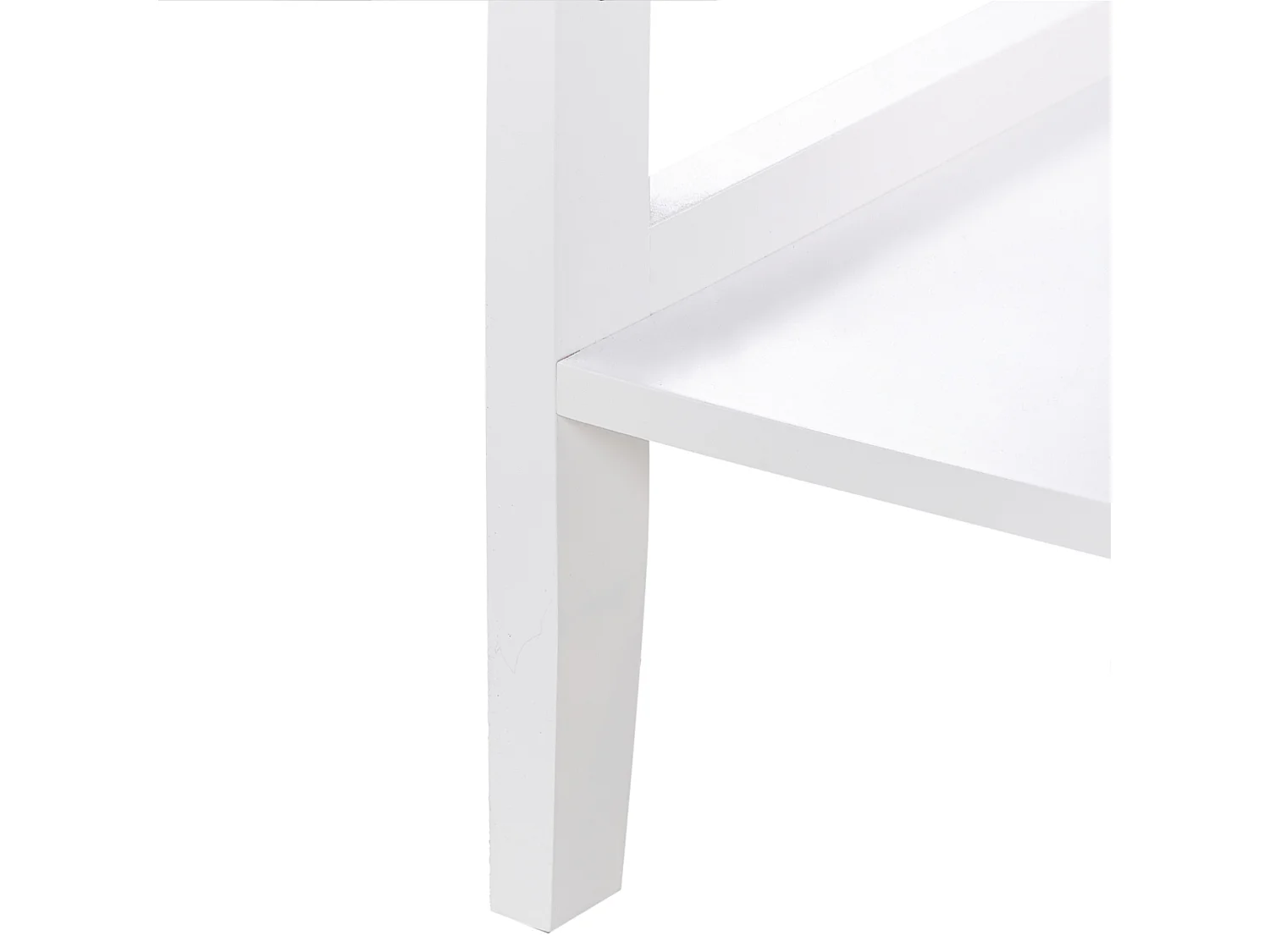 Buffet avec vitrine en verre Avec étagère INLET 80 cm Blanc