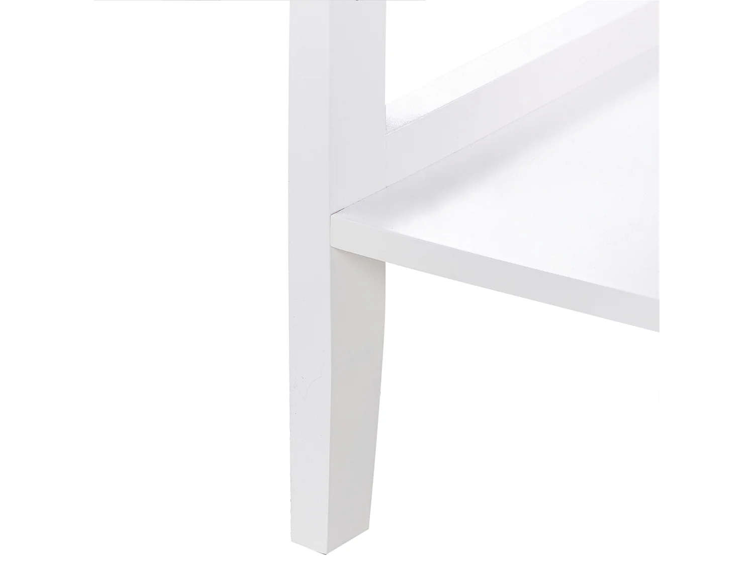 Buffet avec vitrine en verre Avec étagère INLET 80 cm Blanc