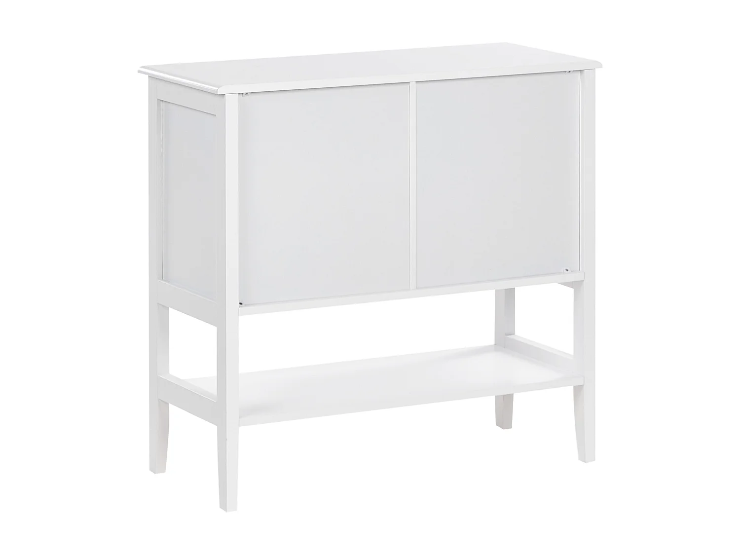 Vitrine en verre Avec étagère INLET Bois 80 cm Blanc