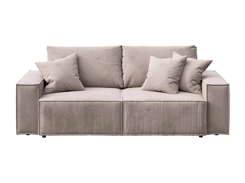 Melow beige corduroy 3-zits slaapbank