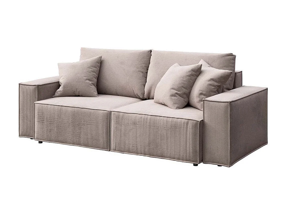 Canapé-lit de 3 places Melow beige