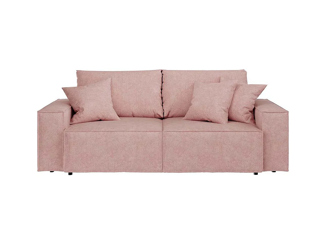 Canapé-lit de 3 places Melow Rose pastel