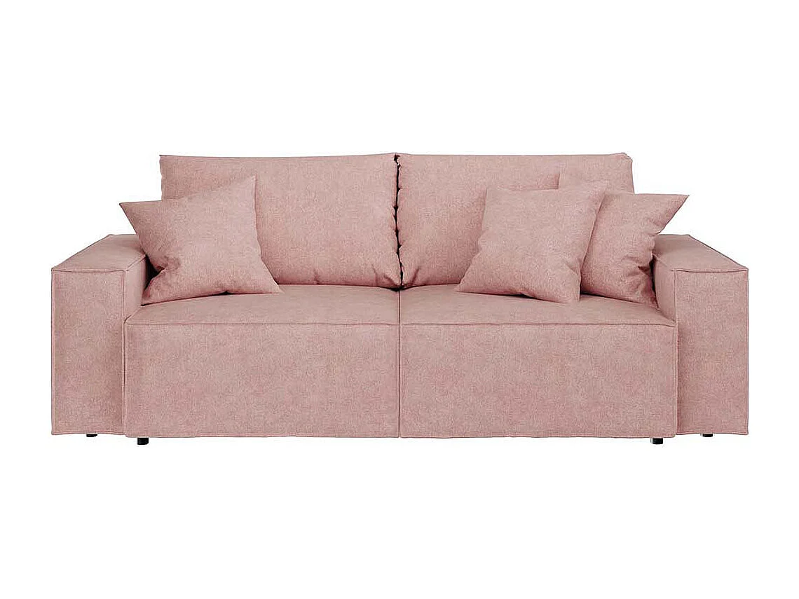 Canapé-lit de 3 places Melow Rose pastel