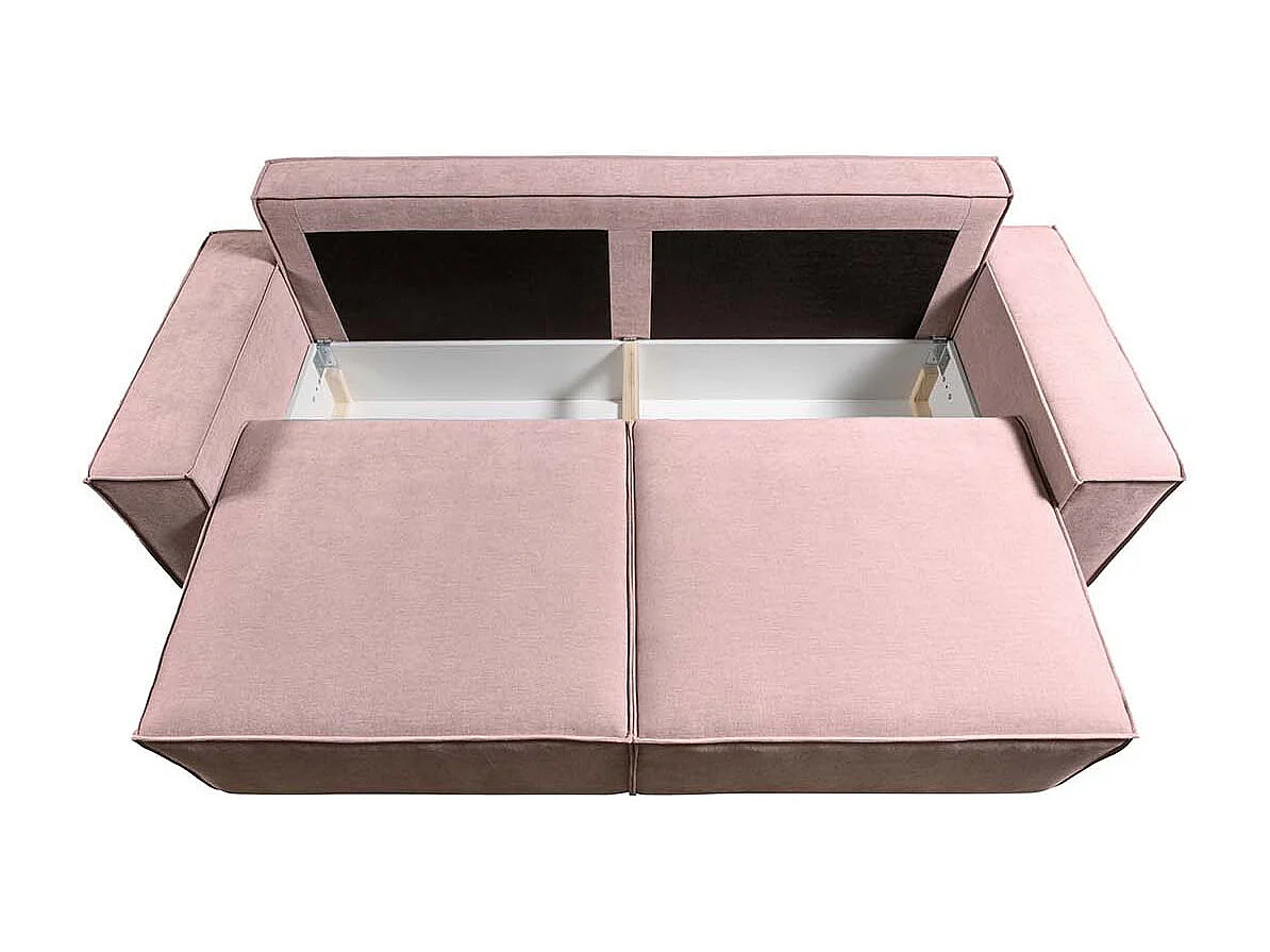 Canapé-lit de 3 places Melow Rose pastel