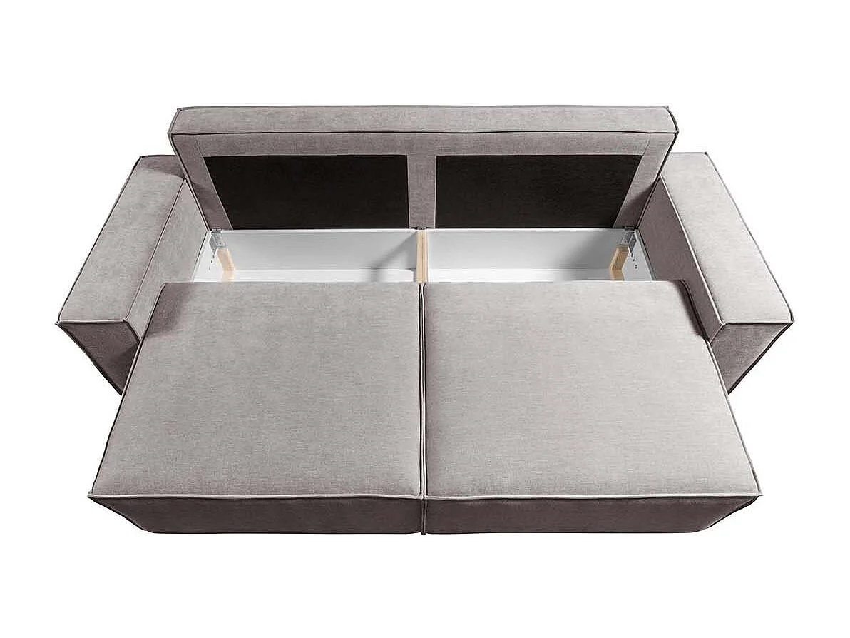 Canapé-lit de 3 places Melow Gris clair