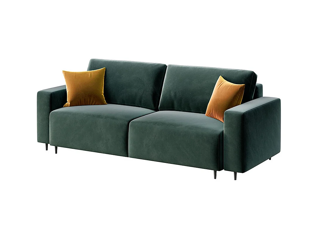 Canapé-lit de 3 places Hesto Vert foncé