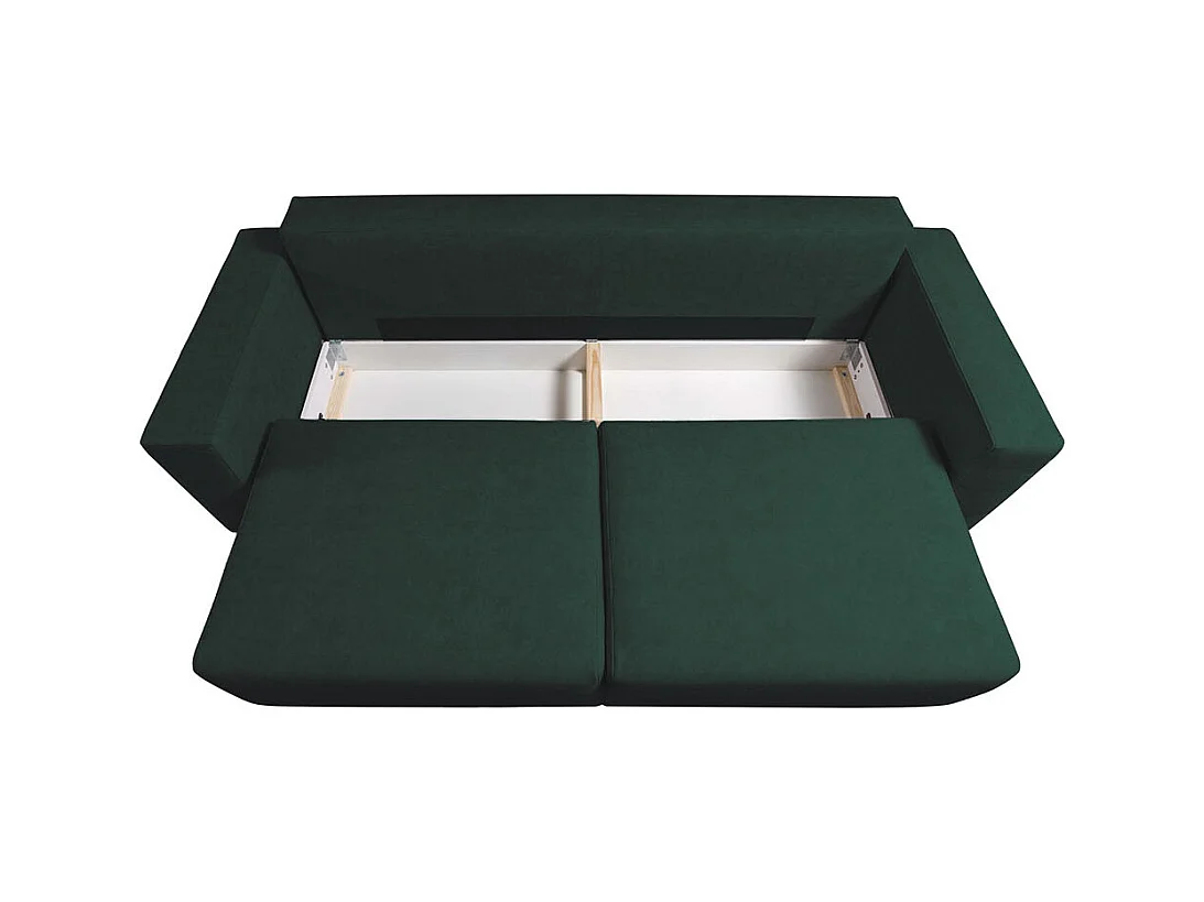 Canapé-lit de 3 places Hesto Vert foncé