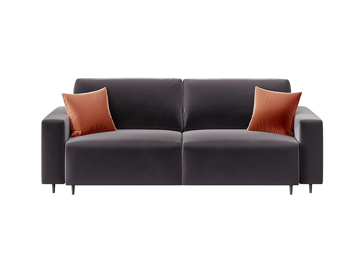 Canapé-lit de 3 places Hesto anthracite