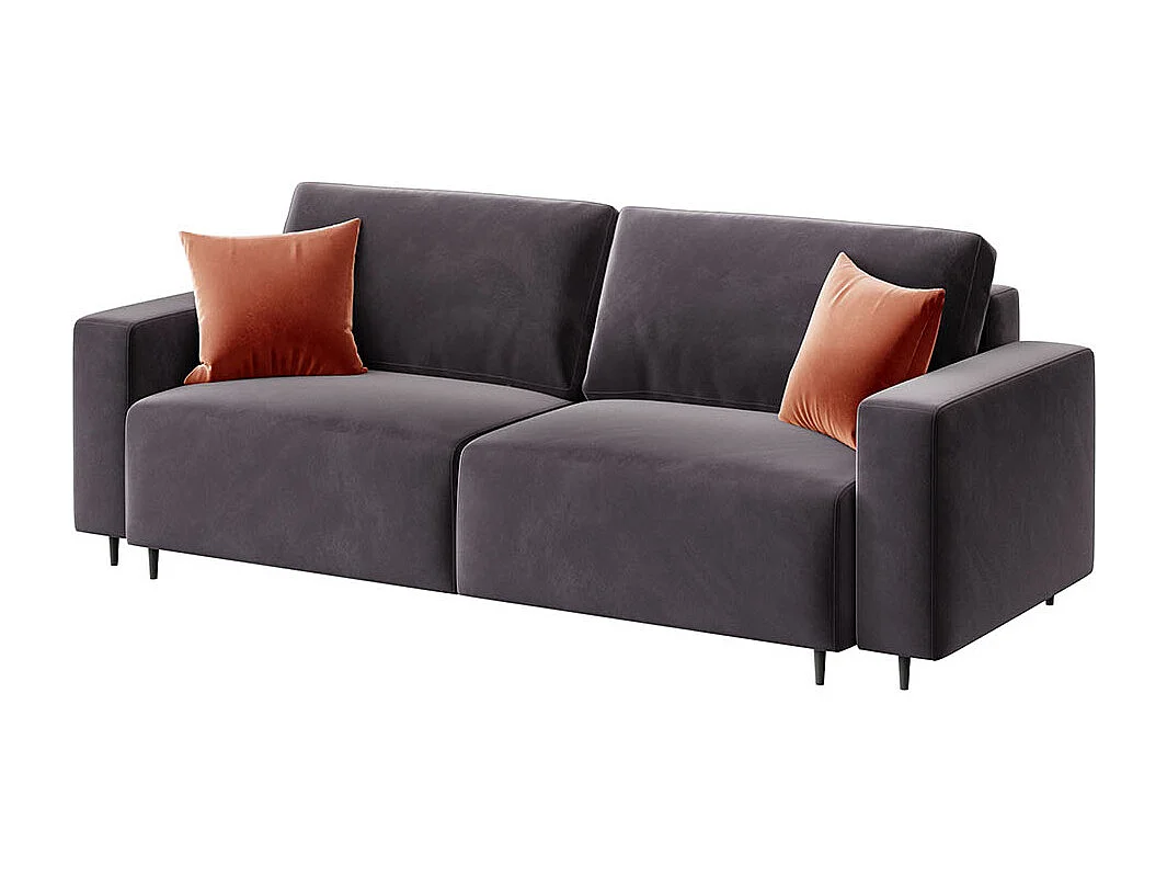 Canapé-lit de 3 places Hesto anthracite