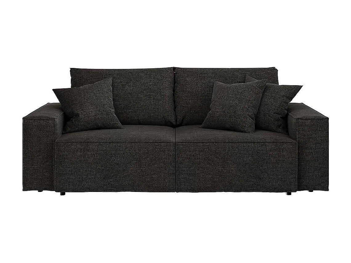 Canapé-lit de 3 places Melow anthracite