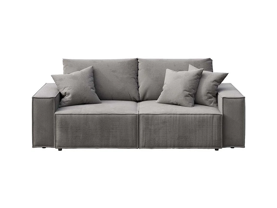 Canapé-lit de 3 places Melow Velours Gris foncé