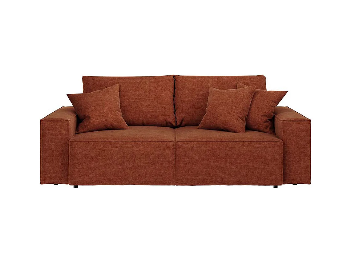 Canapé-lit de 3 places Melow Brique