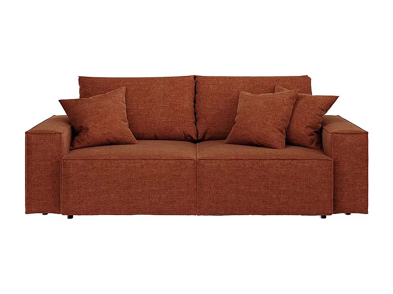 Canapé-lit de 3 places Melow Brique