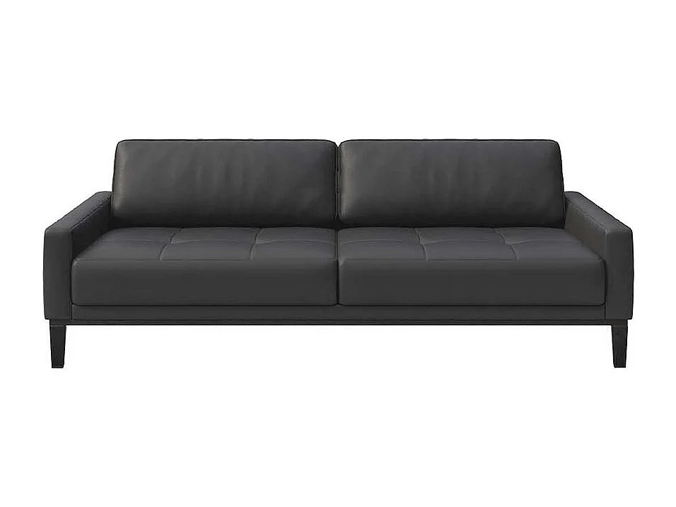 Canapé 3 placesmatelassé Musso ombre gris