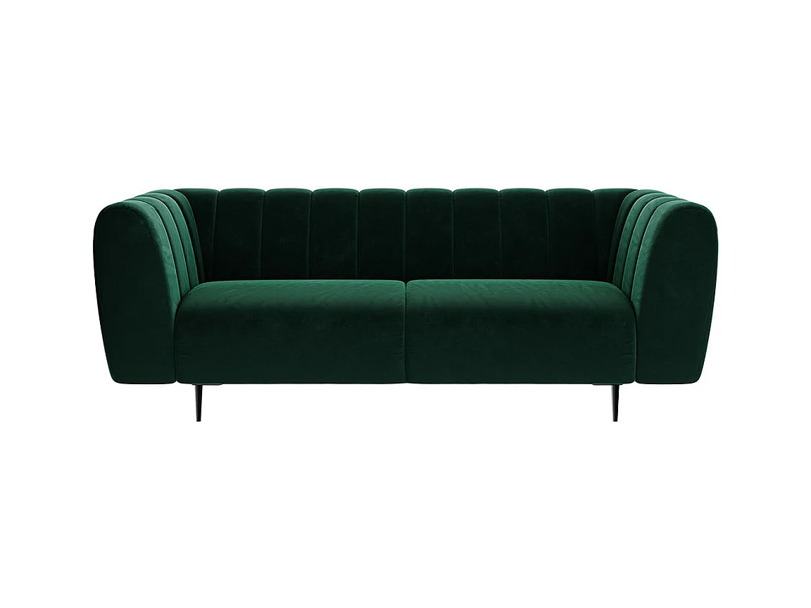 Canapé 3 places Shel vert profond