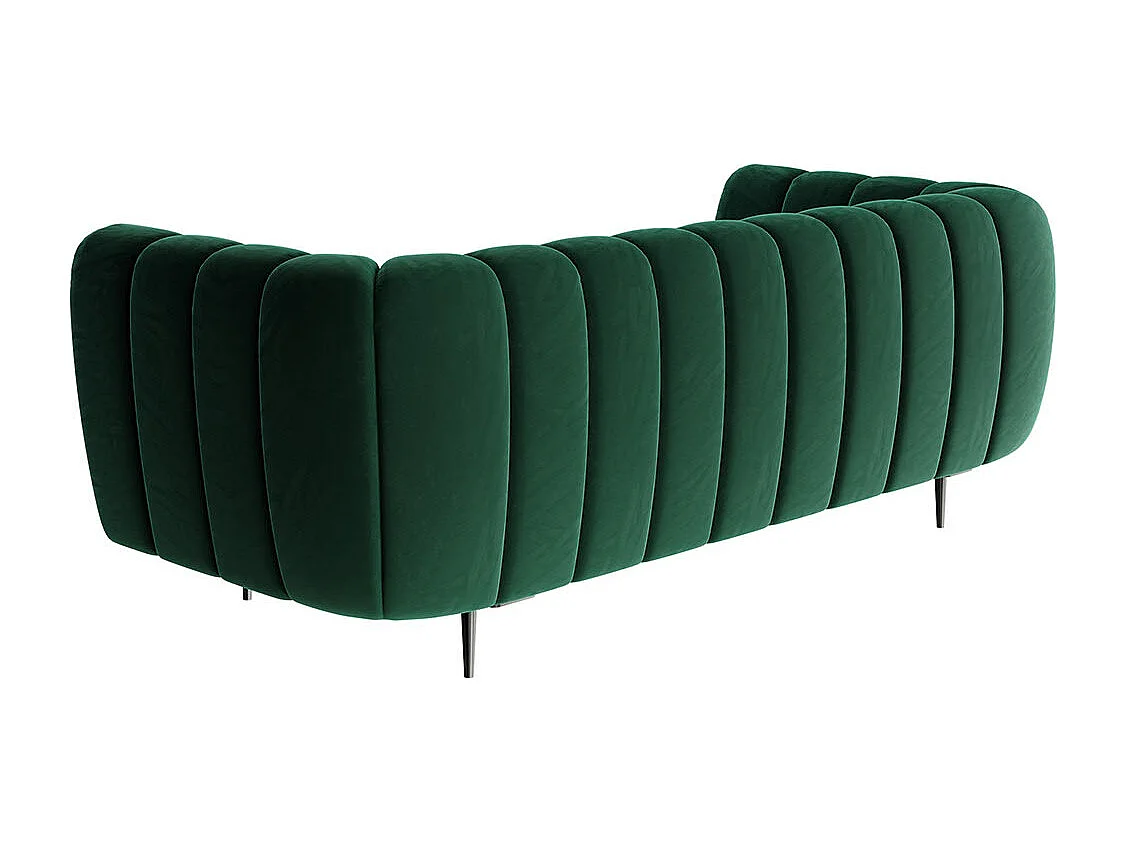 Canapé 3 places Shel vert profond