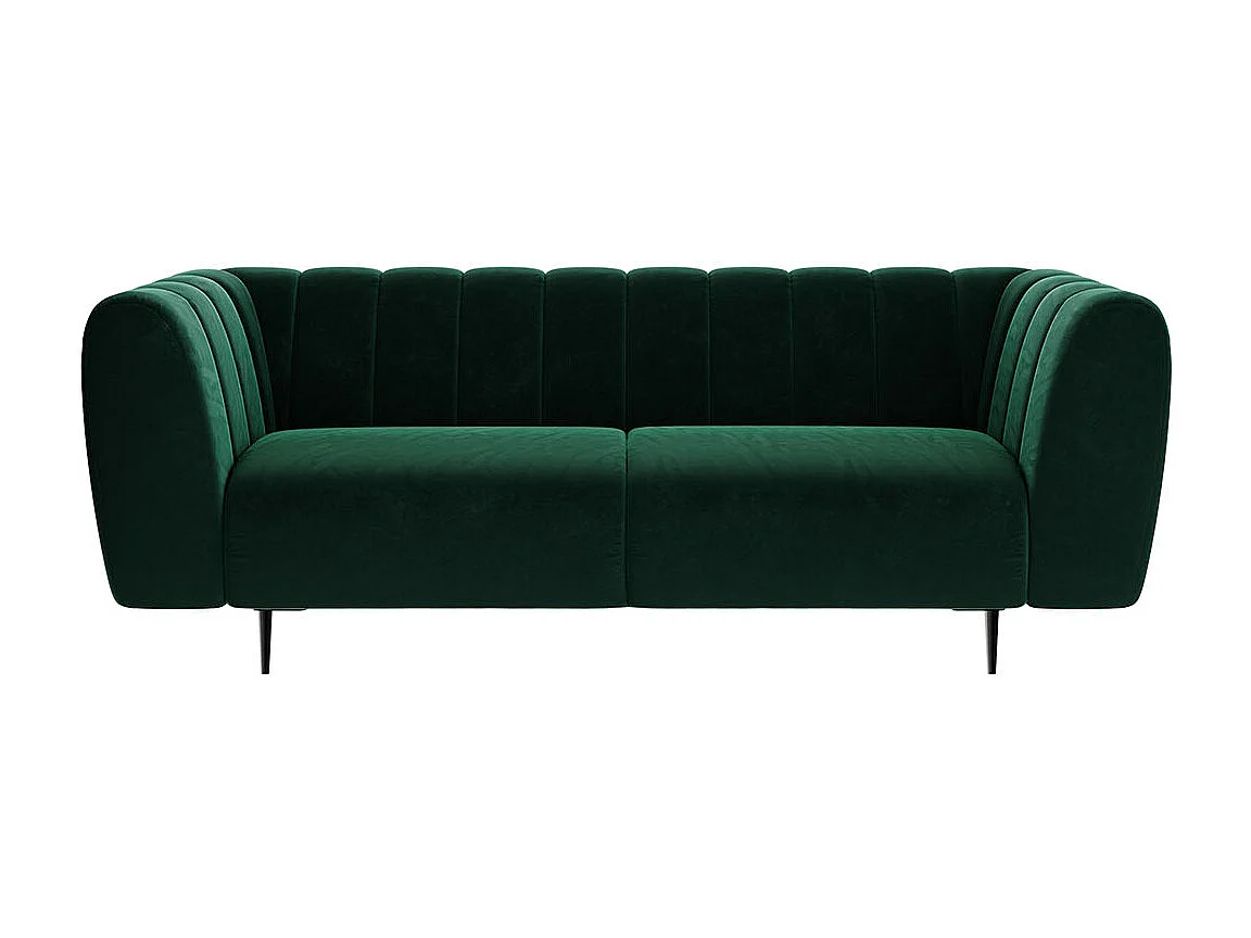 Canapé 3 places Shel vert profond