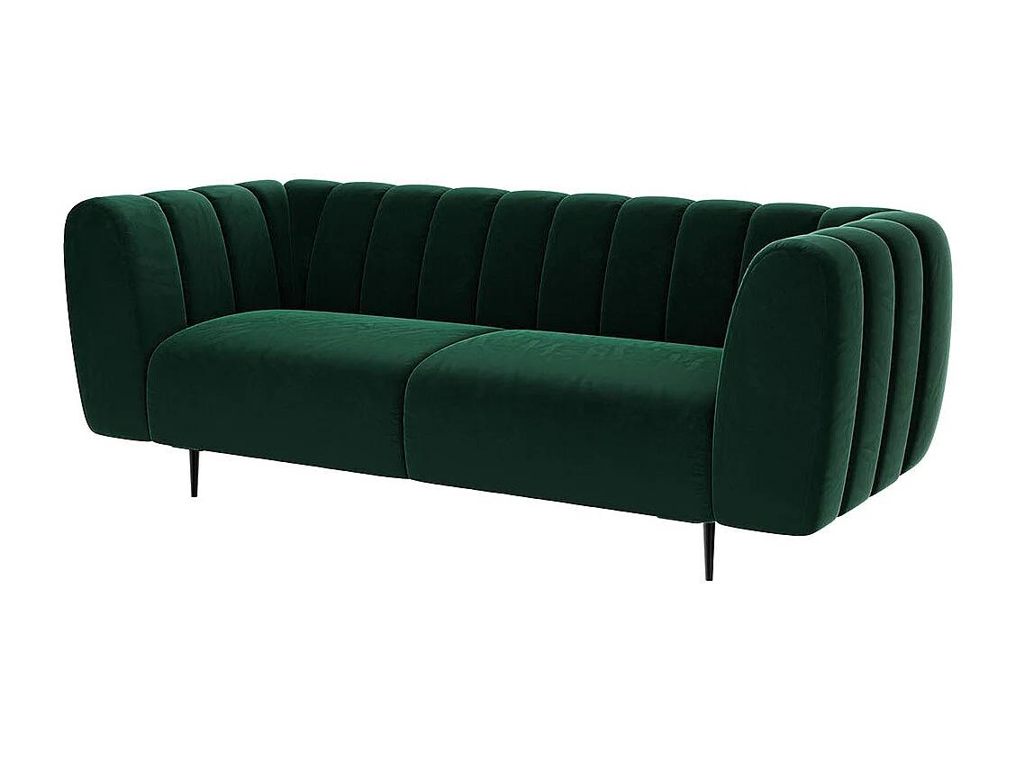 Canapé 3 places Shel vert profond