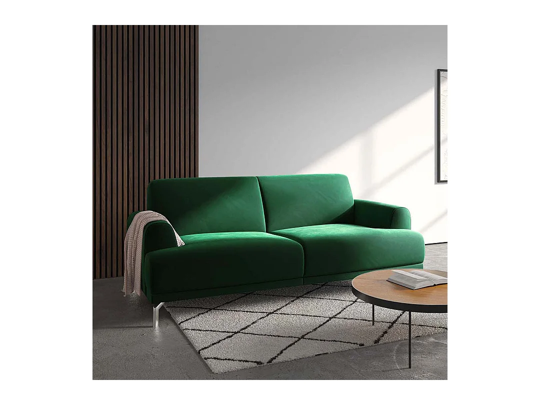 Canapé 2 places Puzo vert profond