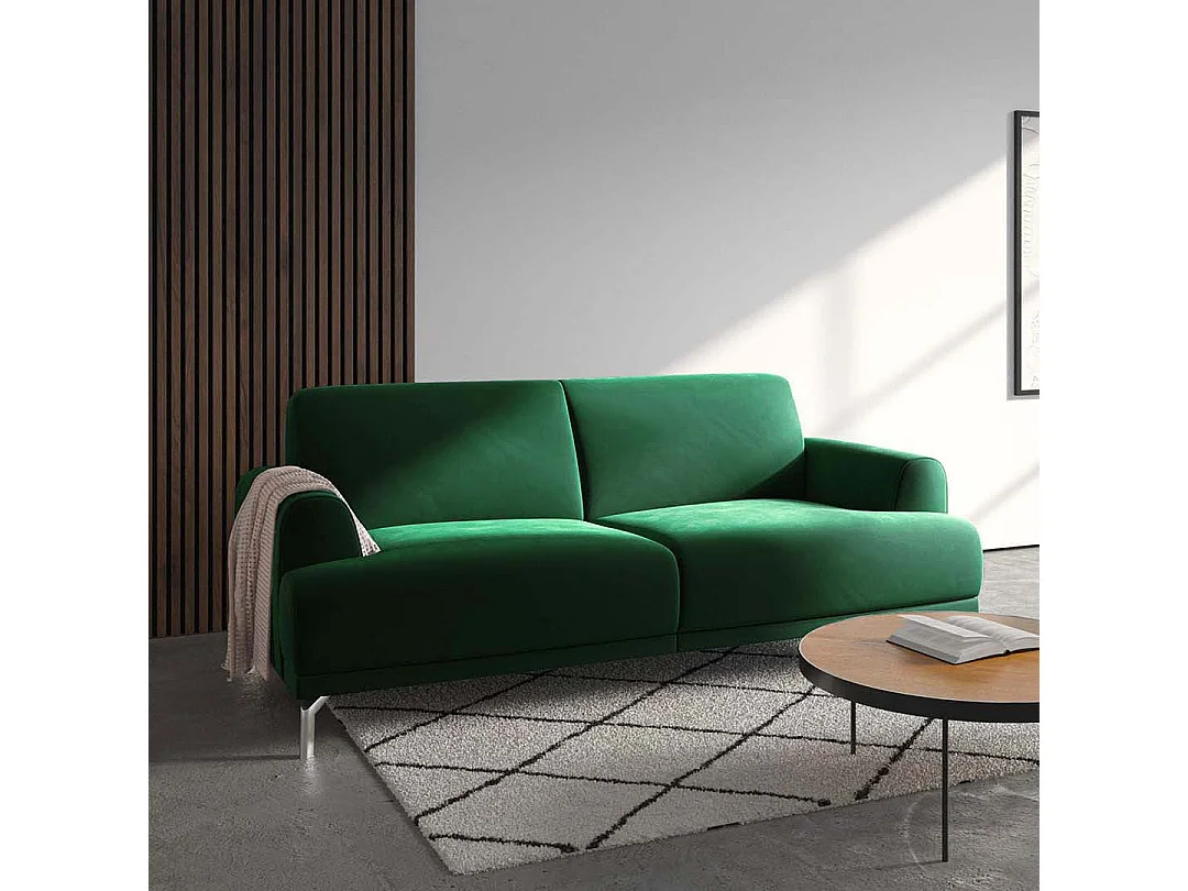 Canapé 2 places Puzo vert profond