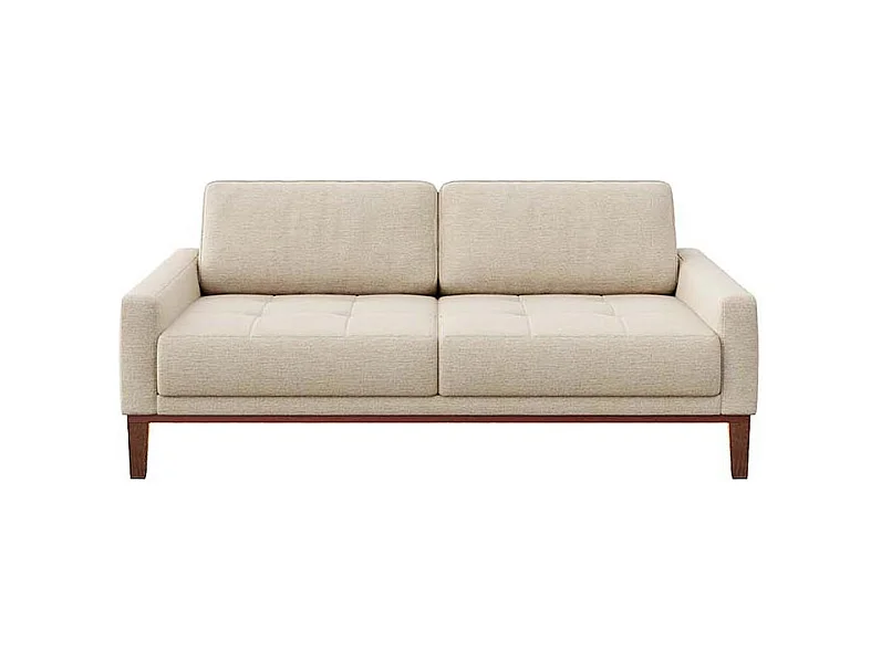 Canapé 3 places matelassé Musso beige clair