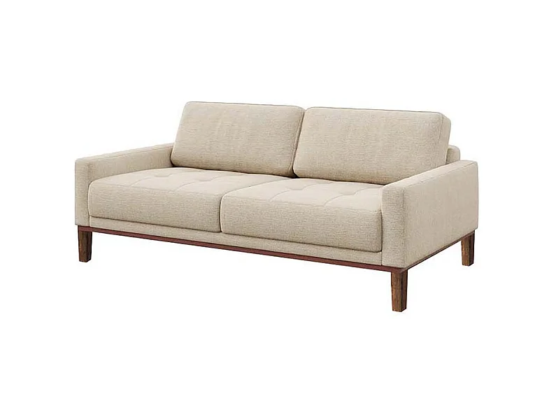 Canapé 3 places matelassé Musso beige clair