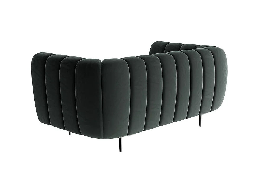 Canapé 2 places Shel gris foncé