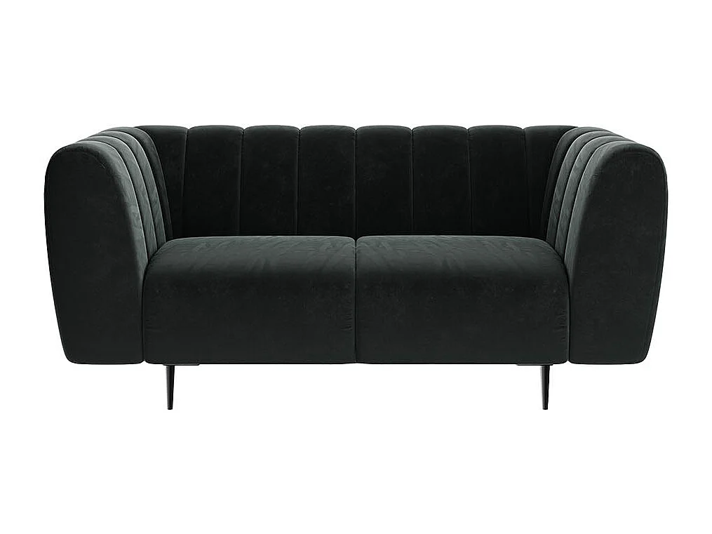 Canapé 2 places Shel gris foncé