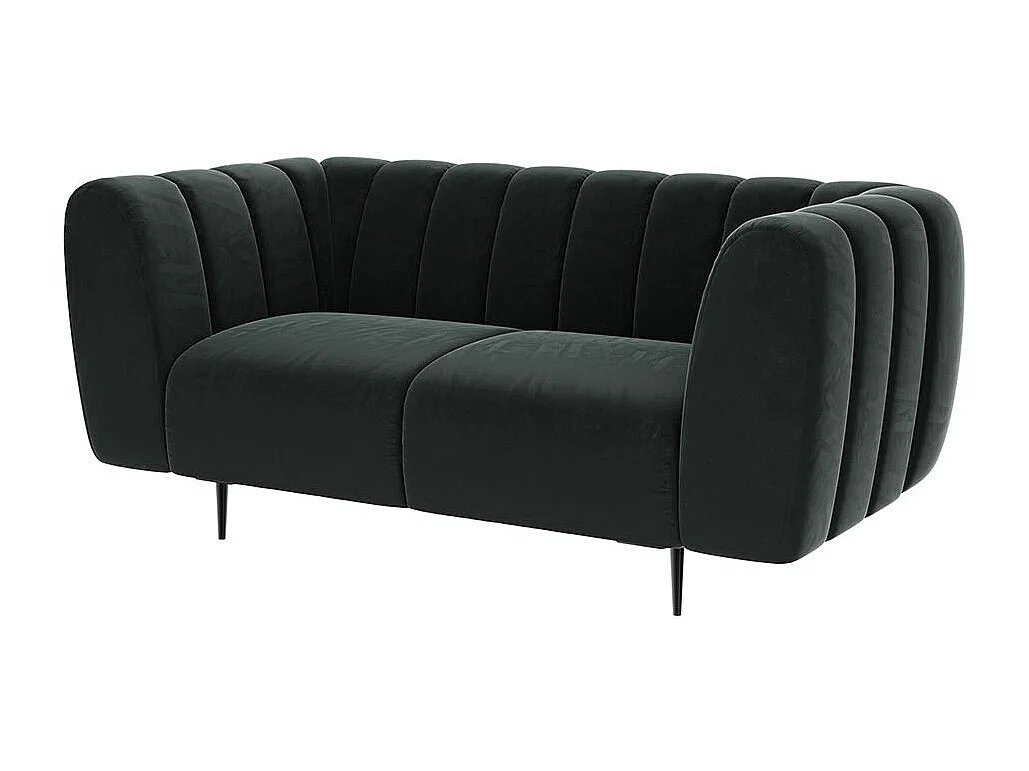 Canapé 2 places Shel gris foncé