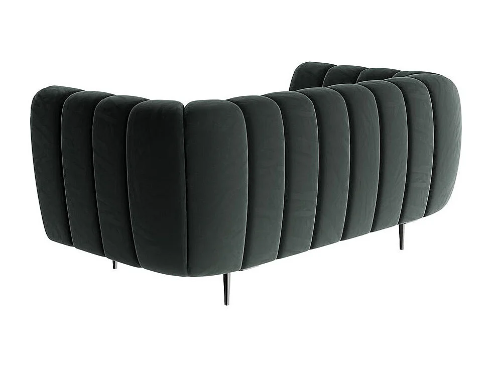 Canapé 2 places Shel gris foncé