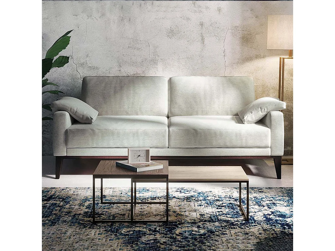 Canapé 2 places Musso gris très clair