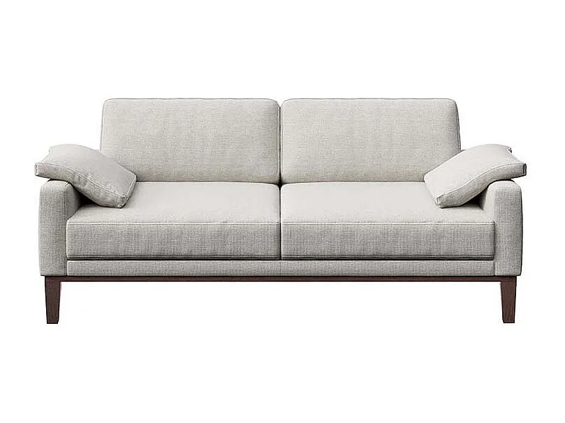 Mesonica Canapé 2 places en polyester gris clair