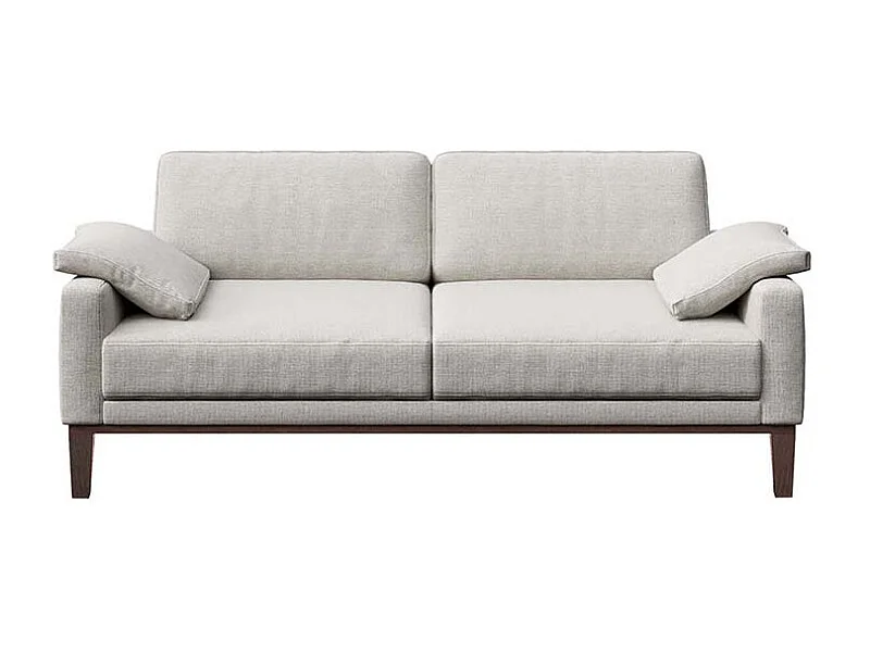 Mesonica Canapé 2 places en polyester gris clair