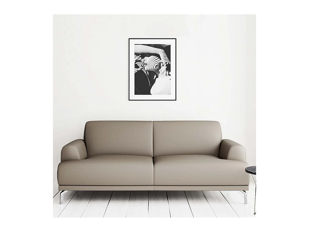 Canapé 2 places Puzo gris fossile