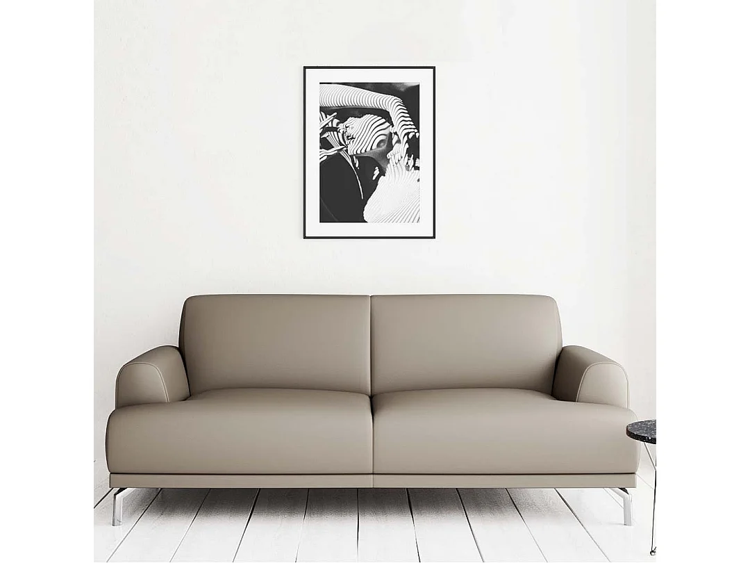 Canapé 2 places Puzo gris fossile