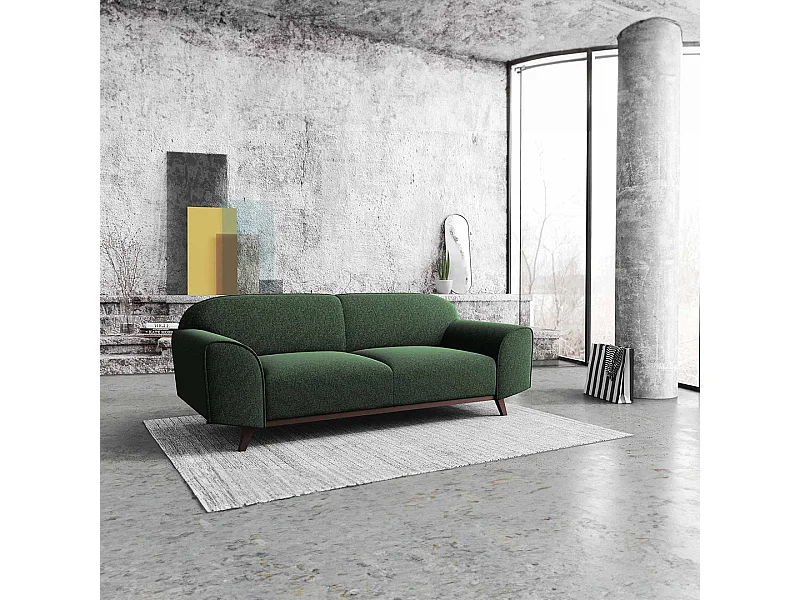Canapé 2 places Nesbo vert foncé