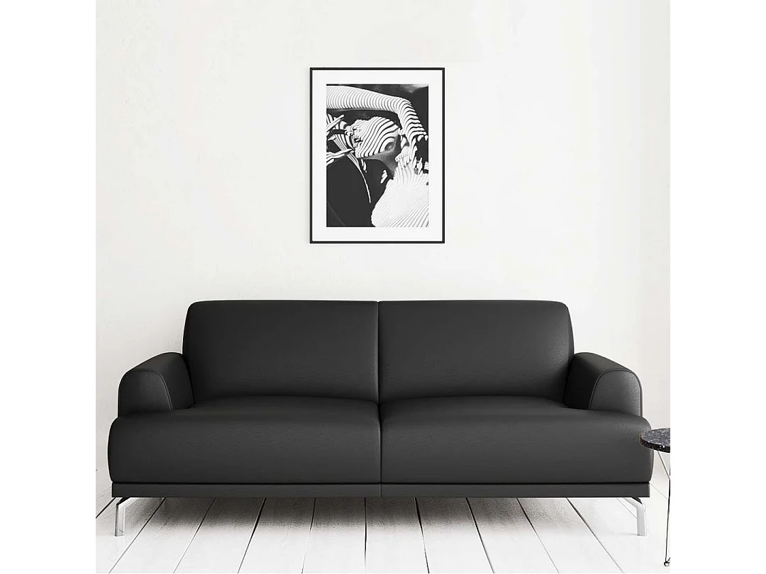 Canapé 2 places Puzo ombre gris