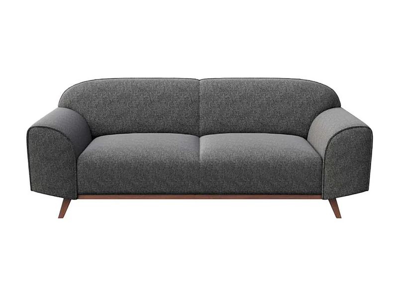 Mesonica Canapé 2 places en polyester gris foncé