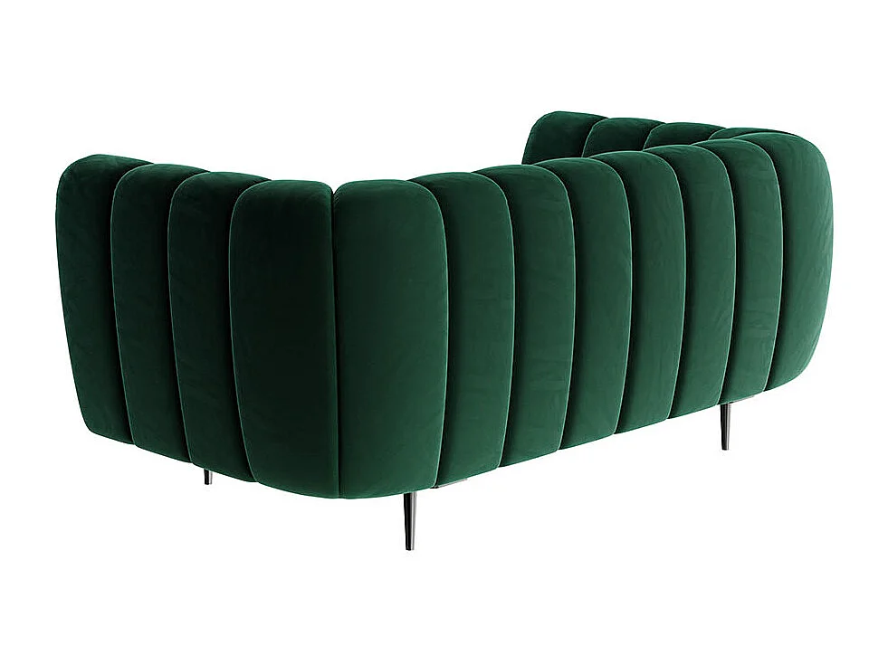 Canapé 2 places Shel vert profond