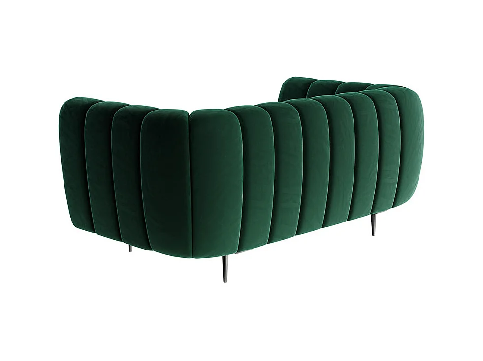 Canapé 2 places Shel vert profond