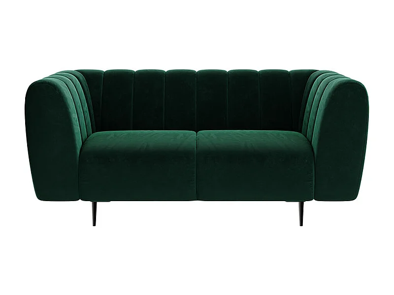 Canapé 2 places Shel vert profond