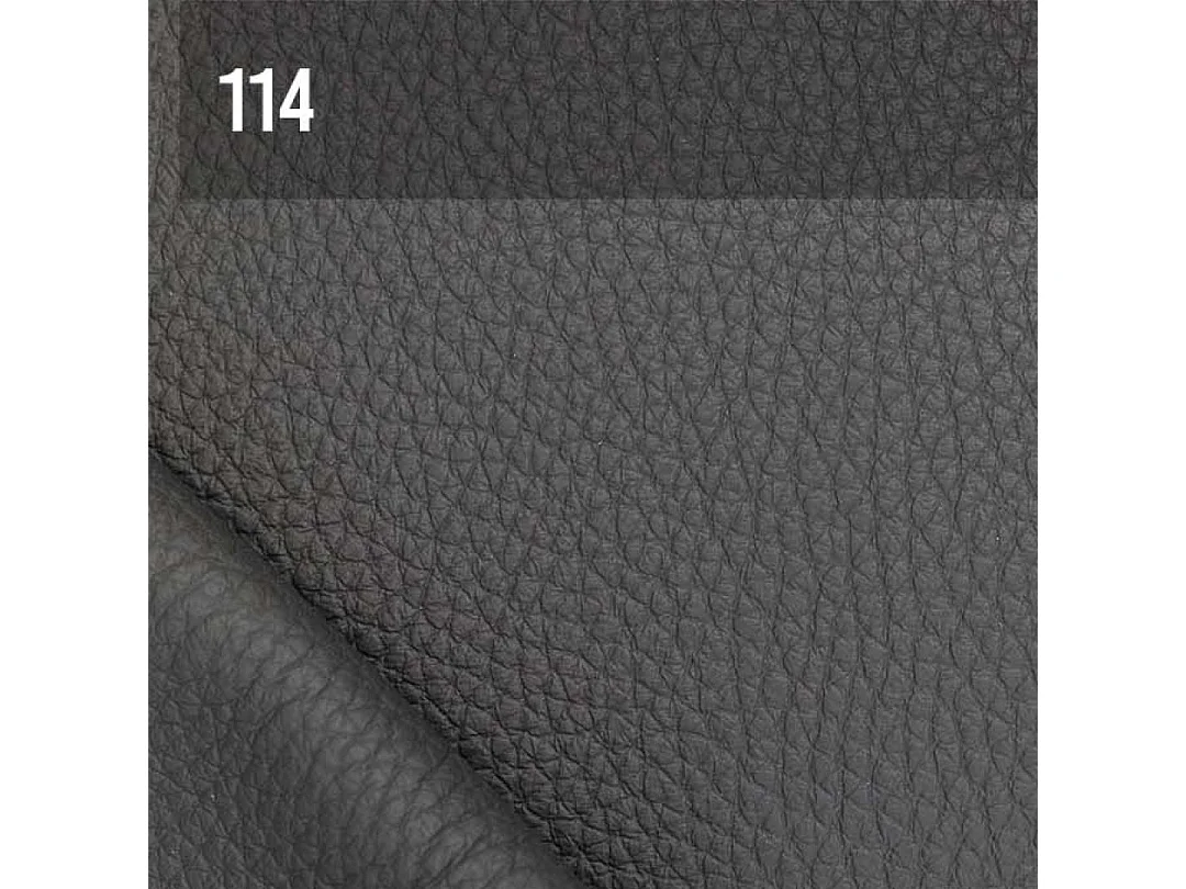 Mesonica Canapé 2 places en cuir naturel gris ombré