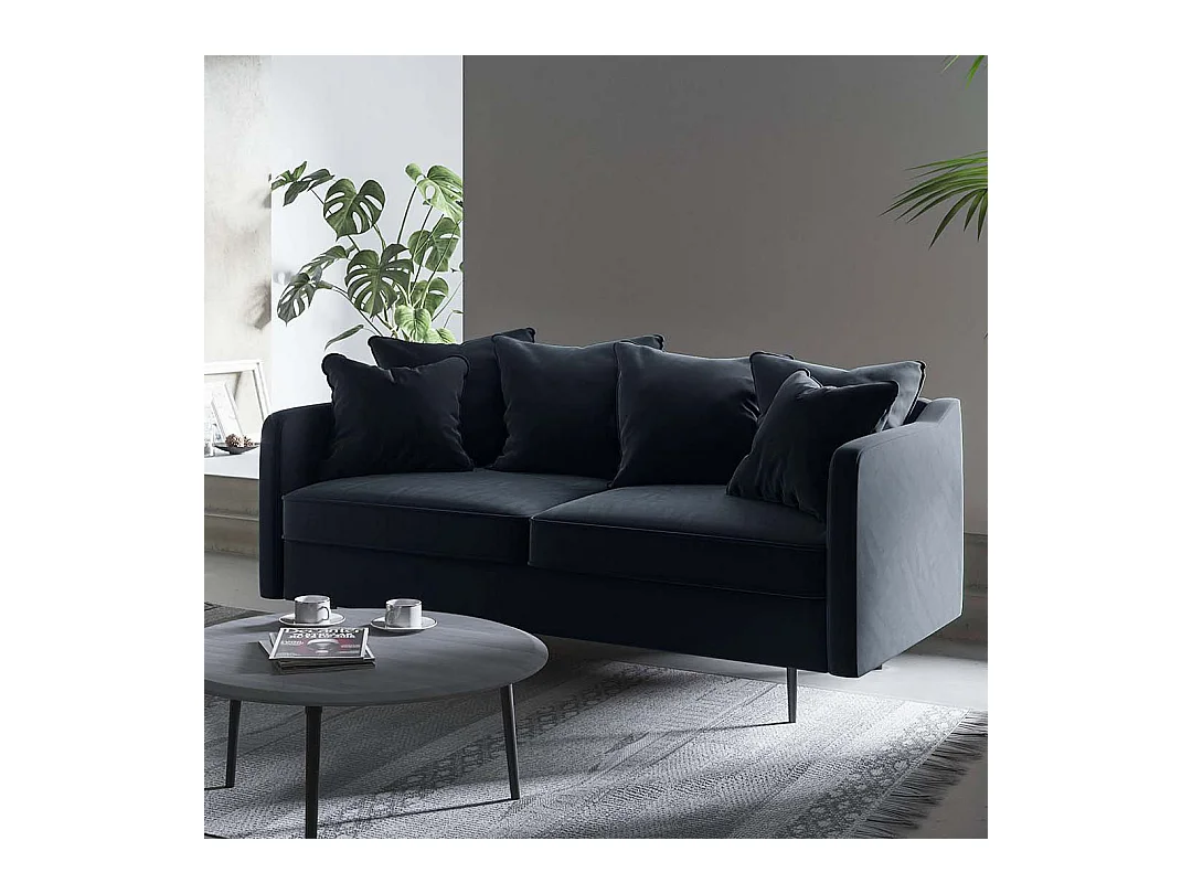 Canapé 2 places Esme bleu marine