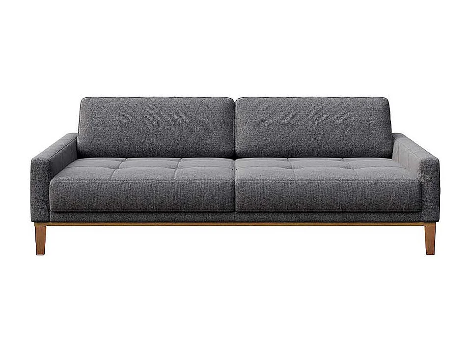 Canapé 3 placesmatelassé Musso gris blue