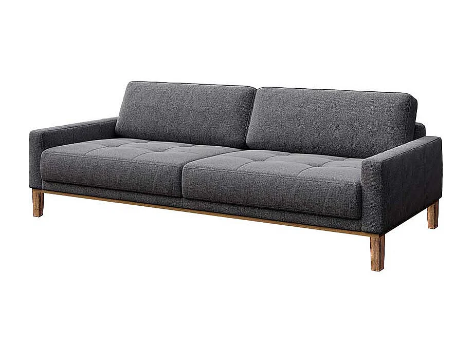 Canapé 3 placesmatelassé Musso gris blue